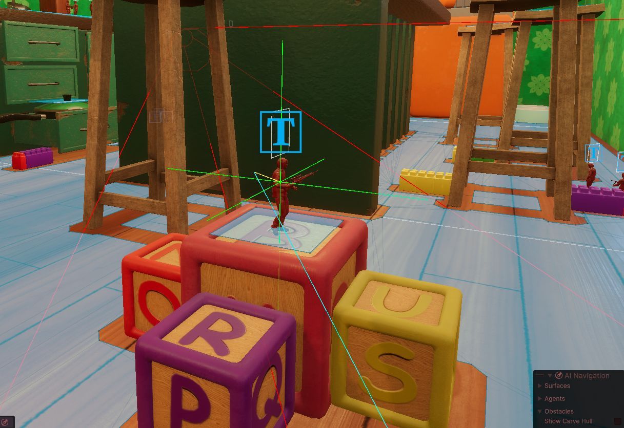 An in game screenshot showing the way the bullet moves from another closer angle