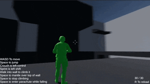 A gif showing the weapon spread